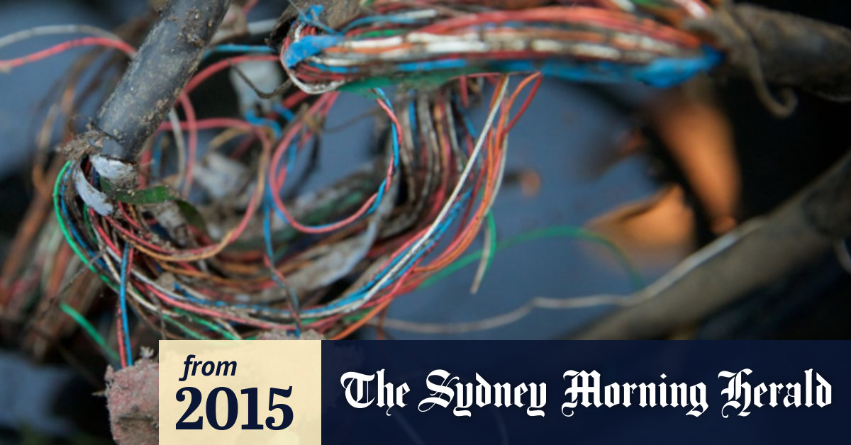 These are the muddy and broken copper phone lines NBN Co is buying from